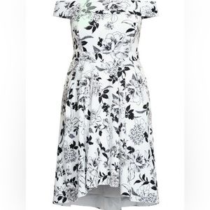 NWT CITY CHIC FLOURISH OFF THE SHOULDER DRESS